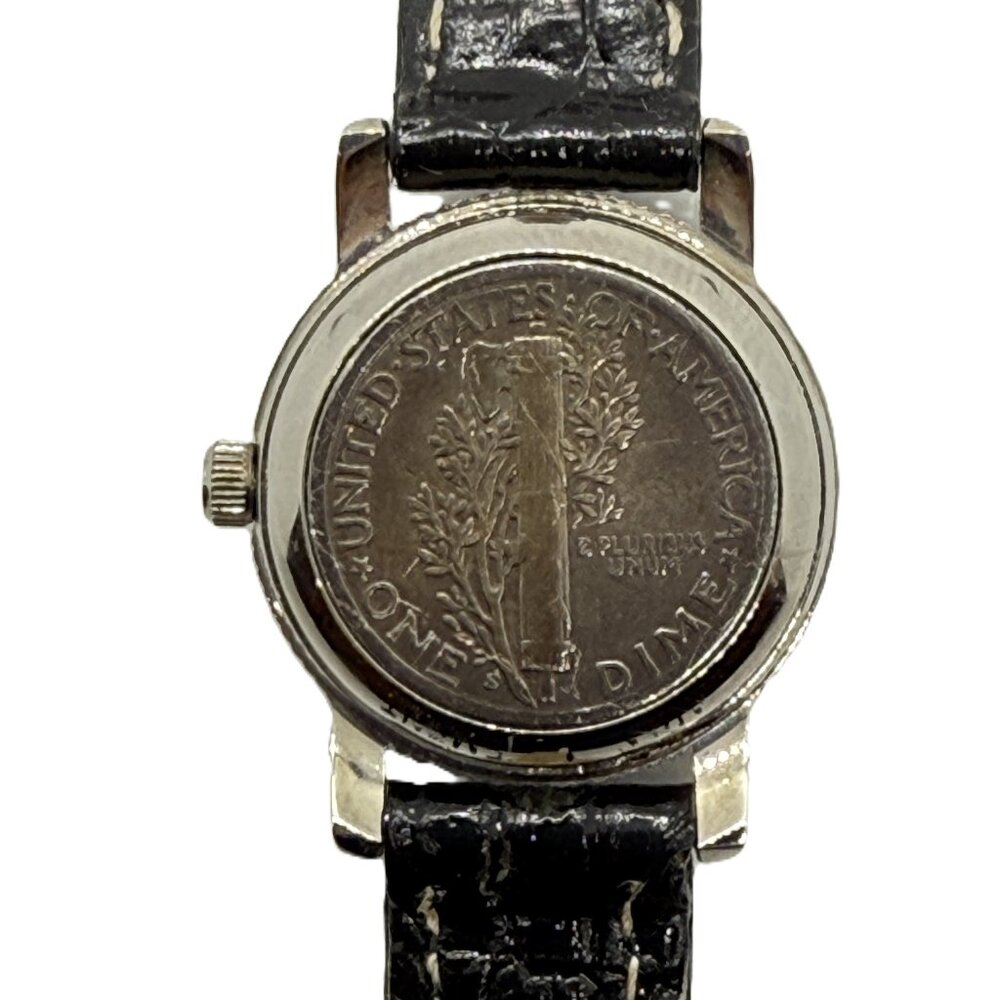 1943 Ladies Mercury Dime Dial Quartz Watch - Silver - Picture 4 of 8